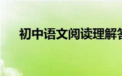 初中语文阅读理解答题技巧和方法综述