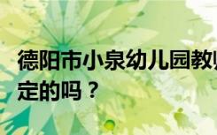 德阳市小泉幼儿园教师学校的性质是教育部认定的吗？