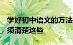 学好初中语文的方法和技巧 要获得高分 你必须清楚这些