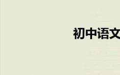 初中语文学习方法