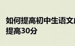 如何提高初中生语文成绩？掌握这些至少可以提高30分