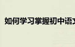 如何学习掌握初中语文差成绩并提高30分？