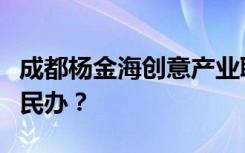 成都杨金海创意产业职业技术学校是公办还是民办？