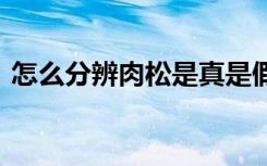 怎么分辨肉松是真是假 四招教你挑出好肉松