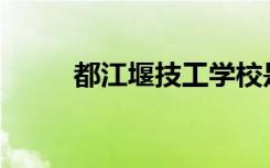 都江堰技工学校是公办还是民办？