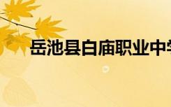 岳池县白庙职业中学是公办还是民办？