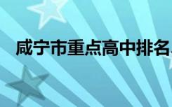 咸宁市重点高中排名2022年咸宁中学排名