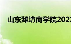 山东潍坊商学院2022年招生专业有哪些？