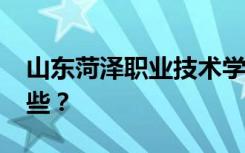 山东菏泽职业技术学院2022年招生专业有哪些？