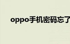 oppo手机密码忘了怎么解锁（OPPO）