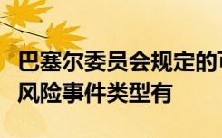 巴塞尔委员会规定的可能造成重大损失的操作风险事件类型有