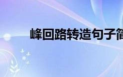 峰回路转造句子简单 峰回路转造句