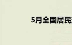 5月全国居民消费价格指数