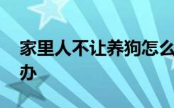 家里人不让养狗怎么办 家里人不让养狗如何办