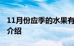 11月份应季的水果有哪些 11月份应季的水果介绍