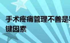 手术疼痛管理不善是导致阿片类药物危机的关键因素