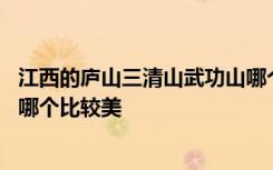 江西的庐山三清山武功山哪个更美 江西的三清山武功三庐山哪个比较美