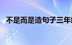 不是而是造句子三年级上册 不是,而是造句