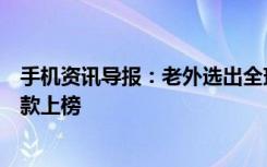 手机资讯导报：老外选出全球最强12款安卓手机:国产品牌3款上榜