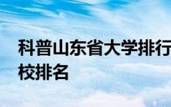 科普山东省大学排行榜及2019年山东专科学校排名