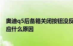 奥迪q5后备箱关闭按钮没反应 奥迪q5后备箱关闭按钮没反应什么原因