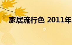 家居流行色 2011年家居流行元素大盘点