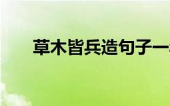 草木皆兵造句子一年级 草木皆兵造句