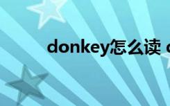 donkey怎么读 donkey英文解释