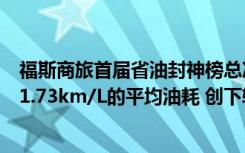 福斯商旅首届省油封神榜总决赛 榜主将T6 Caravelle开出21.73km/L的平均油耗 创下轻型商旅车的油耗纪录表现