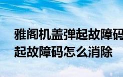 雅阁机盖弹起故障码怎么复位 雅阁机盖未弹起故障码怎么消除