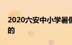 2020六安中小学暑假及开学时间是怎么安排的