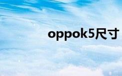 oppok5尺寸 k5是什么尺寸