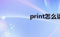 print怎么读 print解释