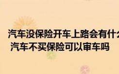 汽车没保险开车上路会有什么处罚 汽车不买保险可以上路吗 汽车不买保险可以审车吗