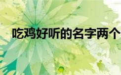 吃鸡好听的名字两个字 比较好听的游戏名