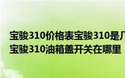 宝骏310价格表宝骏310是几座车 宝骏310油箱容量多少升 宝骏310油箱盖开关在哪里