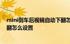 mini倒车后视镜自动下翻怎么设置 大众倒车后视镜自动下翻怎么设置