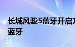 长城风骏5蓝牙开启方法 风骏5低配车怎么开蓝牙