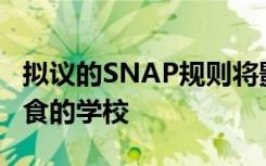 拟议的SNAP规则将影响向所有人提供免费膳食的学校