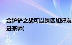 金铲铲之战可以跨区加好友吗 (金铲铲之战超凡大师多少点进宗师)