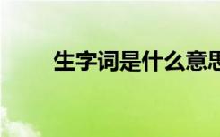 生字词是什么意思 生字词知识整理