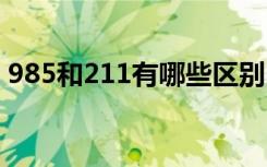 985和211有哪些区别 985和211有什么不同