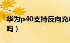 华为p40支持反向充电吗（华为p40支持红外吗）