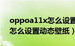 oppoa11x怎么设置动态锁屏（oppoa11x怎么设置动态壁纸）