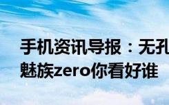 手机资讯导报：无孔手机vivoAPEX2019和魅族zero你看好谁