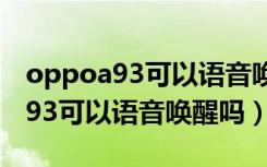 oppoa93可以语音唤醒语音助手吗（oppoa93可以语音唤醒吗）