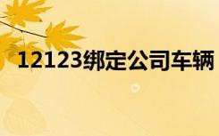 12123绑定公司车辆（12123绑定卡在哪）