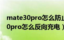 mate30pro怎么防止旁边的人偷看（mate30pro怎么反向充电）