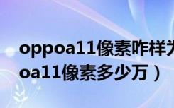 oppoa11像素咋样为啥拍照那么模糊（oppoa11像素多少万）