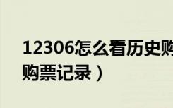 12306怎么看历史购票（12306怎么看历史购票记录）